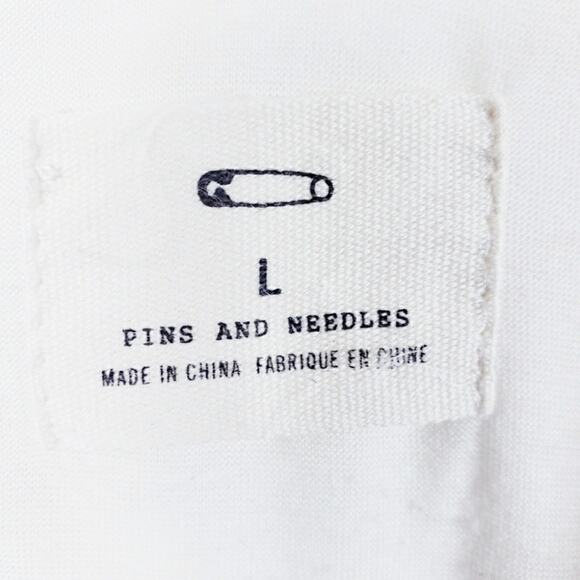 Pins and Needles Urban Out fitters Ivory Lace Short Sleeve Party Dress Size L - Picture 9 of 11